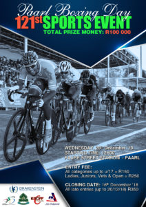 Paarl Boxing Day Track Event @ Faure Street Stadium | Paarl | Western Cape | South Africa