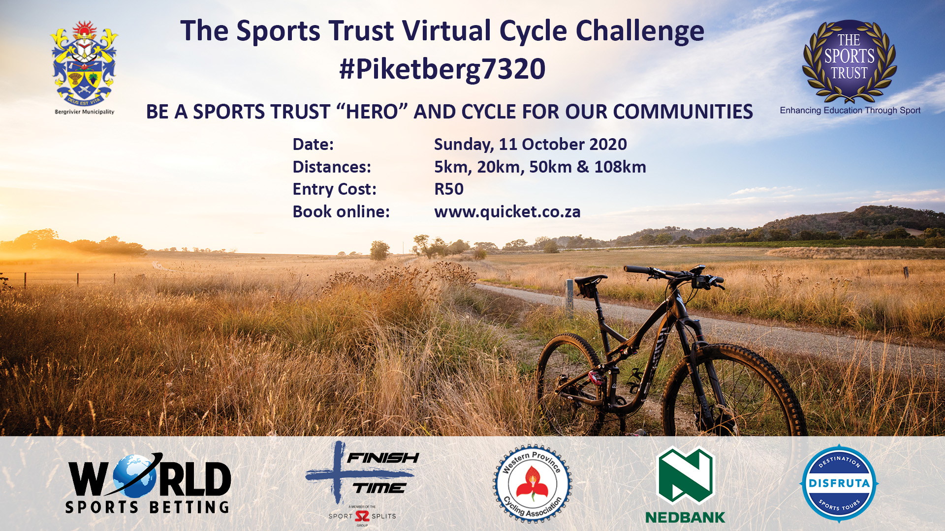 Sports Trust Virtual Cycle Challenge Piketberg WP Cycling