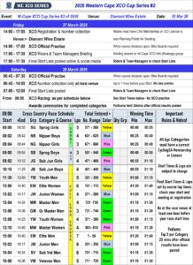 2026 WC XCO #2 @ Diamant Wine Estate, Paarl | Paarl | Western Cape | South Africa